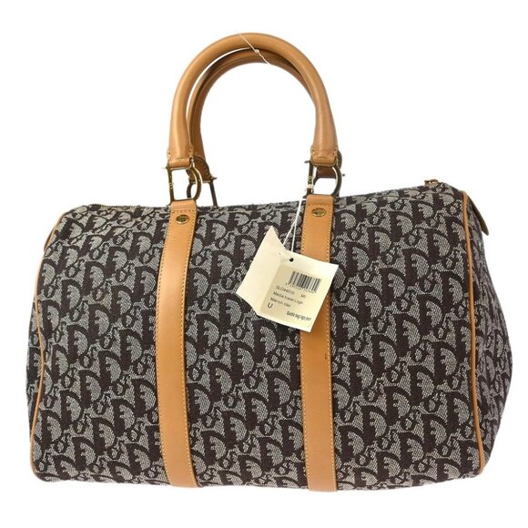 Christian Dior Brown Trotter Duffle Handbag BOC0072 125665 - Picture 1 of 10